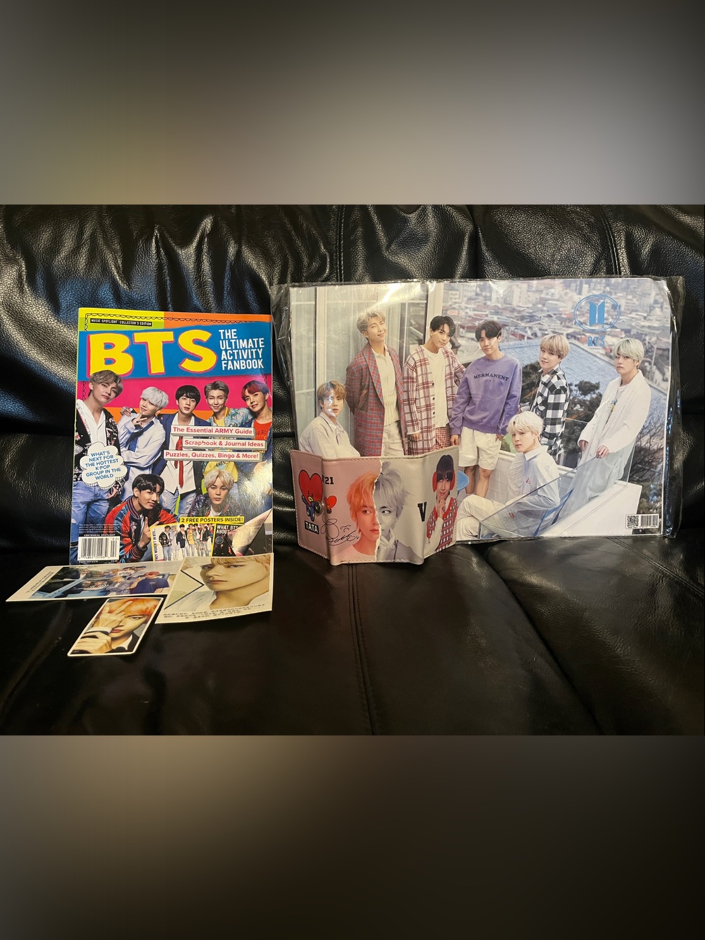 BTS Official Fanbook & Poster Lot - Colorful Group Design